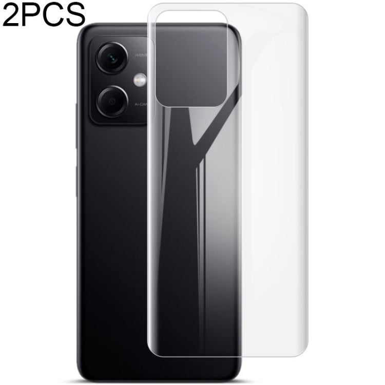 For Xiaomi Redmi Note 12 China 2pcs imak Curved Full Screen Protector Hydrogel Film Back Protector
