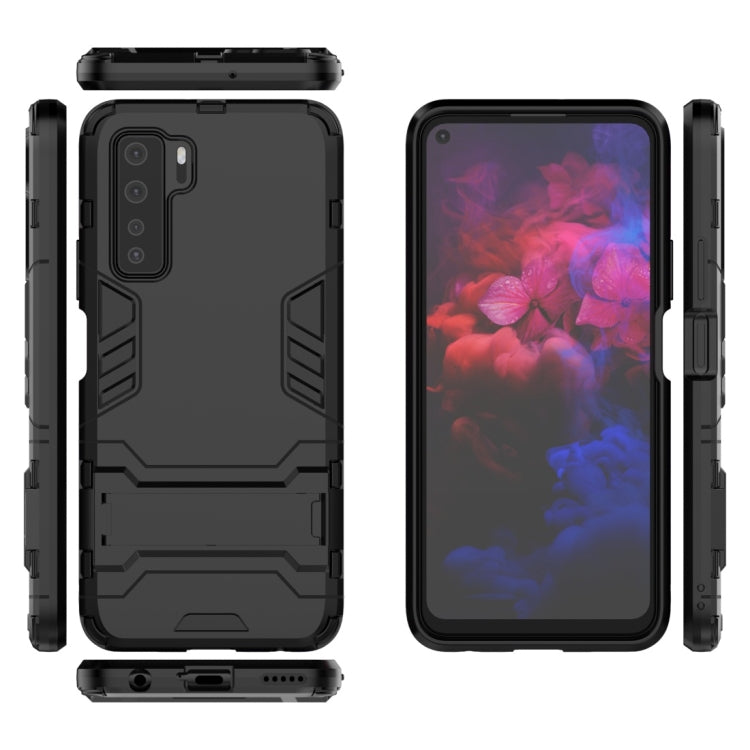 For Huawei nova 7 SE Shockproof PC + TPU Protective Case with Invisible Holder