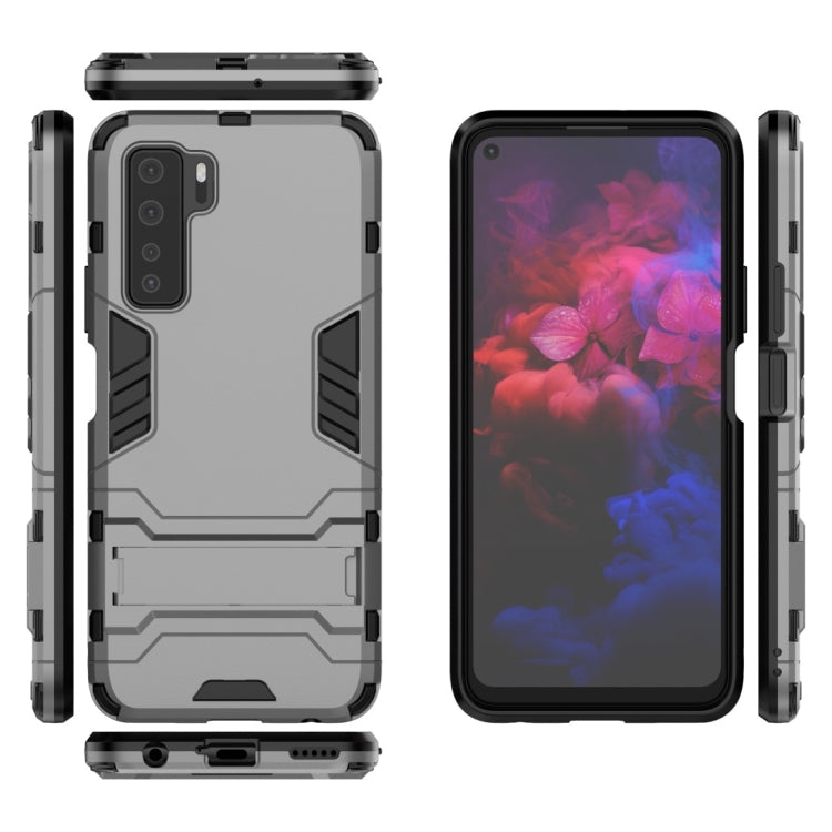 For Huawei nova 7 SE Shockproof PC + TPU Protective Case with Invisible Holder