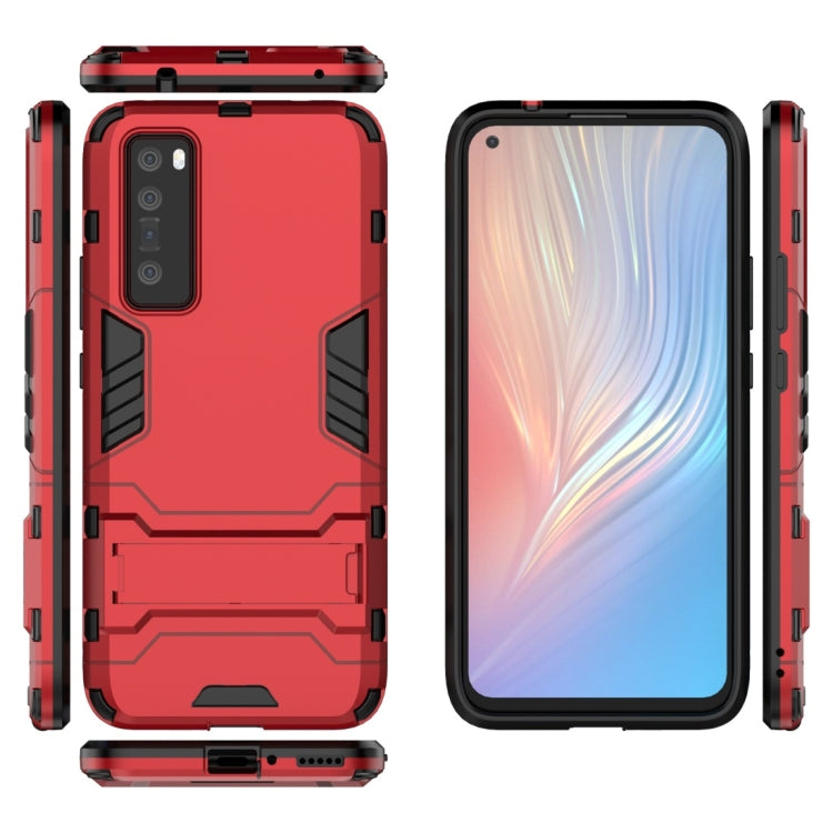 For Huawei nova 7 5G Shockproof PC + TPU Protective Case with Invisible Holder