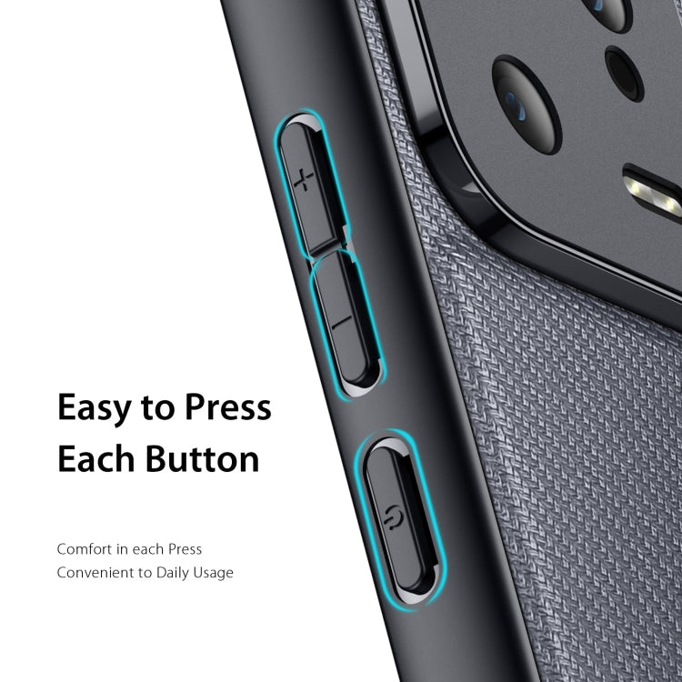 For Xiaomi 13 DUX DUCIS Fino Series PU + TPU Protective Phone Case(Grey)