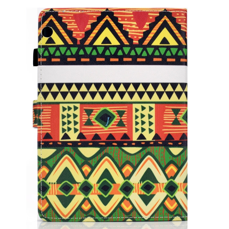 For Huawei MediaPad T3 Horizontal TPU Painted Flat Feather Case Anti-skid strip with Pen Cover & Card Slot & Holder