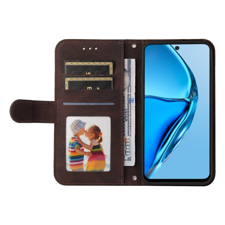 For Infinix Hot 20 4G Skin Feel Life Tree Metal Button Leather Phone Case