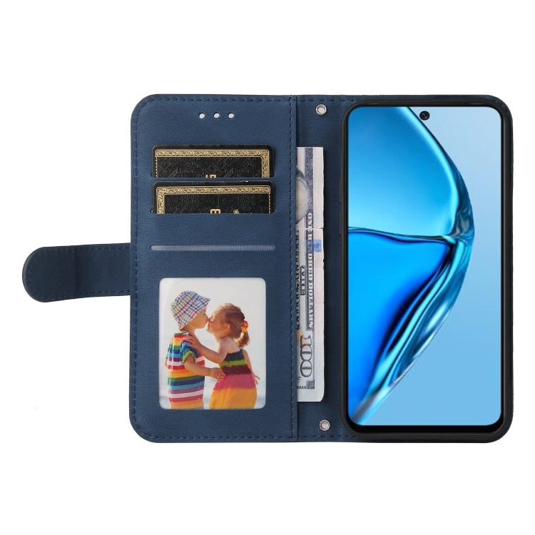 For Infinix Hot 20 4G Skin Feel Life Tree Metal Button Leather Phone Case