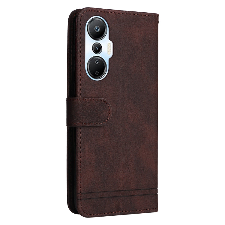 For Infinix Hot 20s Skin Feel Life Tree Metal Button Leather Phone Case
