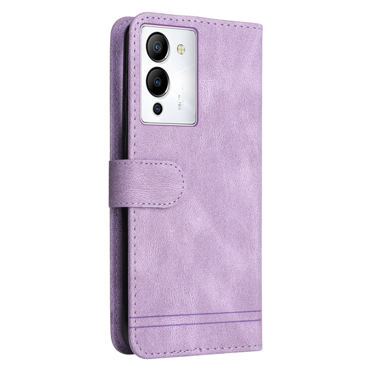 For Infinix Note 12 / G96 Skin Feel Life Tree Metal Button Leather Phone Case