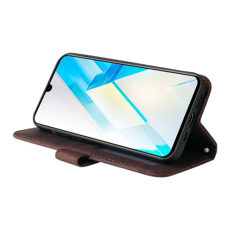 For Infinix Note 12 / G96 Skin Feel Life Tree Metal Button Leather Phone Case