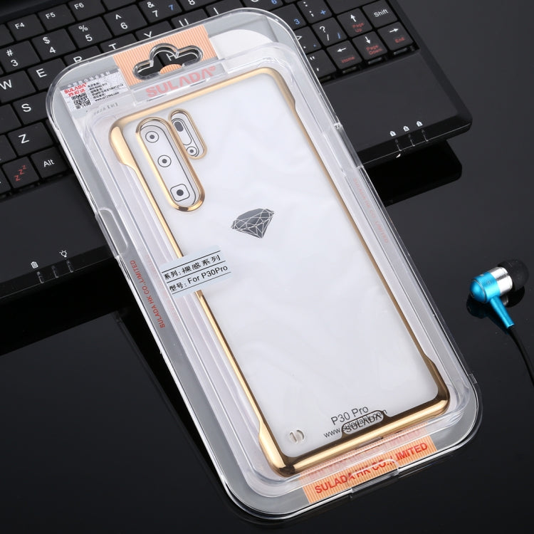 For Huawei P30 Pro SULADA Borderless Drop-proof Vacuum Plating PC Case