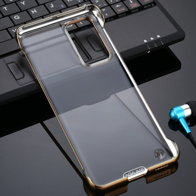For Huawei P40 SULADA Borderless Drop-proof Vacuum Plating PC Case