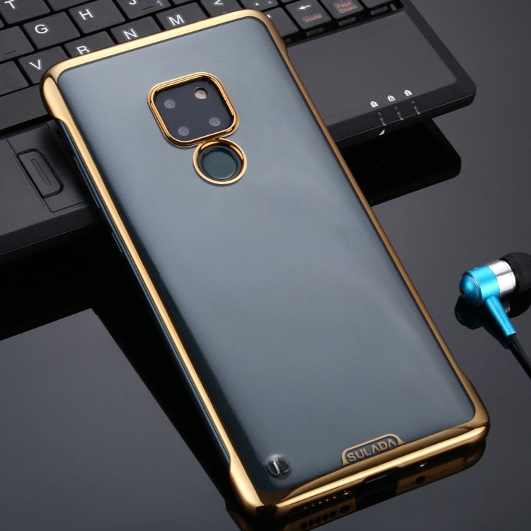For Huawei Mate 20 SULADA Borderless Drop-proof Vacuum Plating PC Case