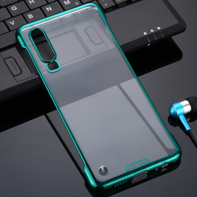 For Huawei P30 SULADA Borderless Drop-proof Vacuum Plating PC Case