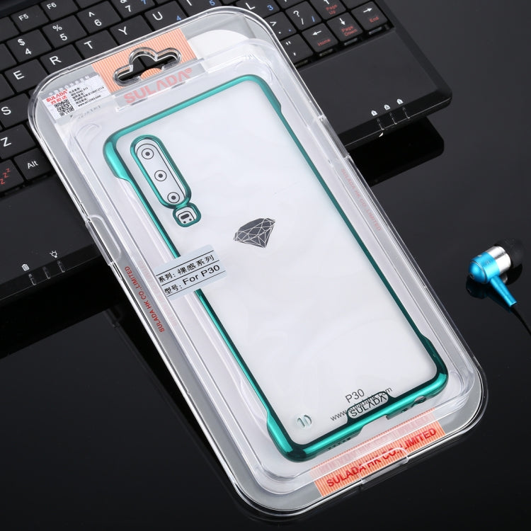 For Huawei P30 SULADA Borderless Drop-proof Vacuum Plating PC Case