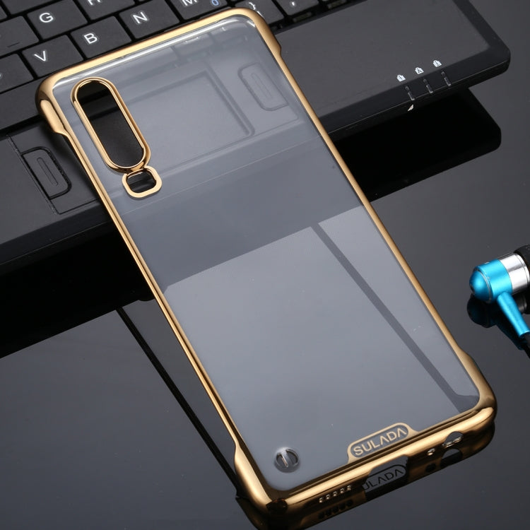 For Huawei P30 SULADA Borderless Drop-proof Vacuum Plating PC Case