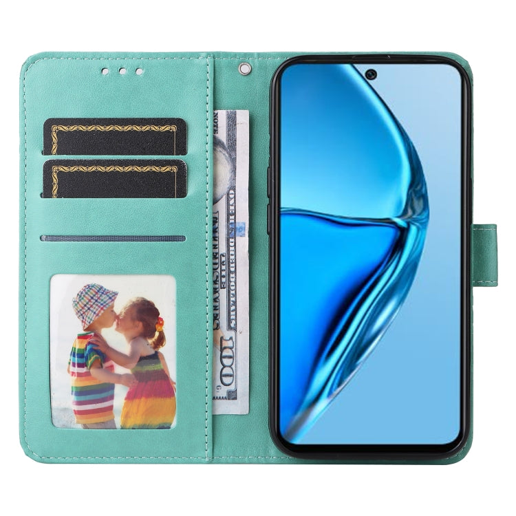 For Infinix Hot 20 4G Embossed Sunflower Leather Phone Case