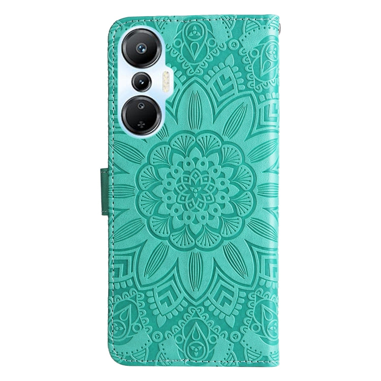 For Infinix Hot 20s Embossed Sunflower Leather Phone Case
