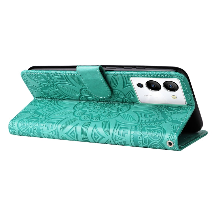 For Infinix Note 12 / G96 Embossed Sunflower Leather Phone Case