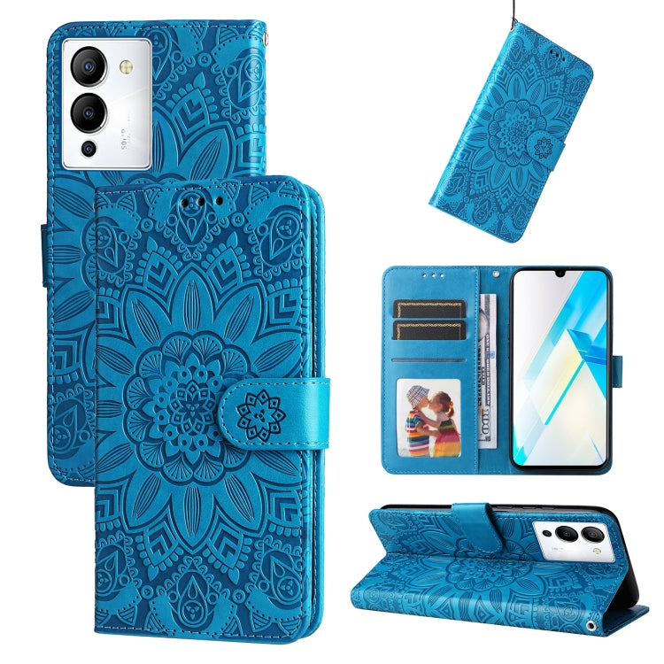 For Infinix Note 12 / G96 Embossed Sunflower Leather Phone Case