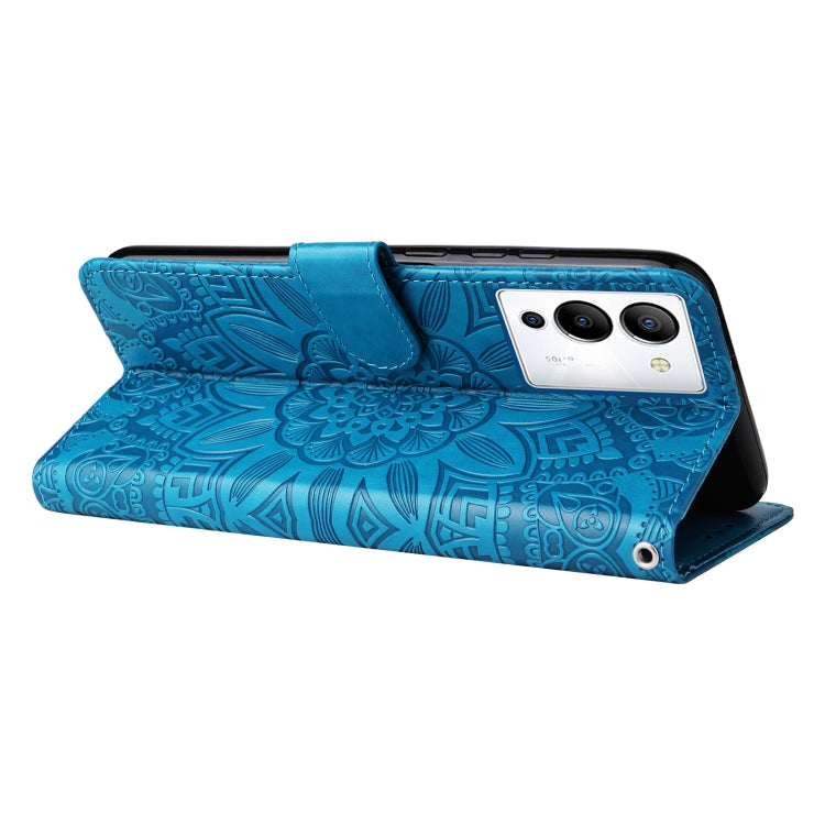 For Infinix Note 12 / G96 Embossed Sunflower Leather Phone Case