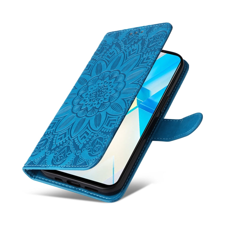 For Infinix Note 12 / G96 Embossed Sunflower Leather Phone Case