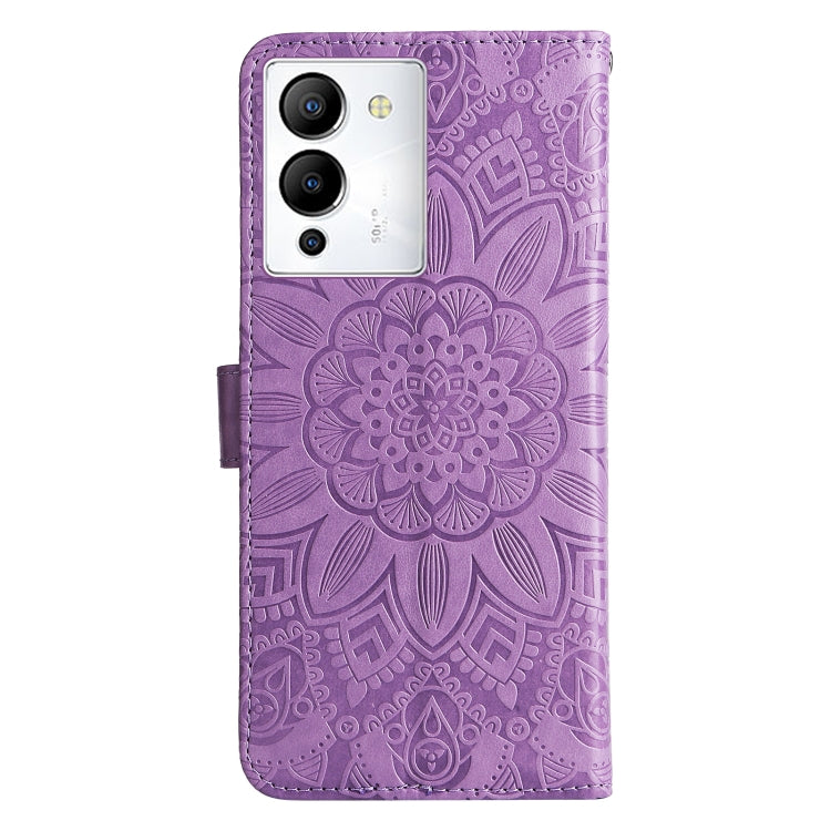For Infinix Note 12 / G96 Embossed Sunflower Leather Phone Case