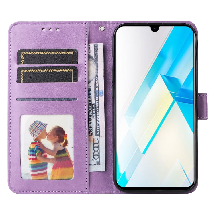 For Infinix Note 12 / G96 Embossed Sunflower Leather Phone Case