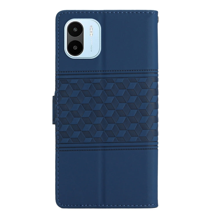 For Xiaomi Redmi A1 Diamond Embossed Skin Feel Leather Phone Case with Lanyard