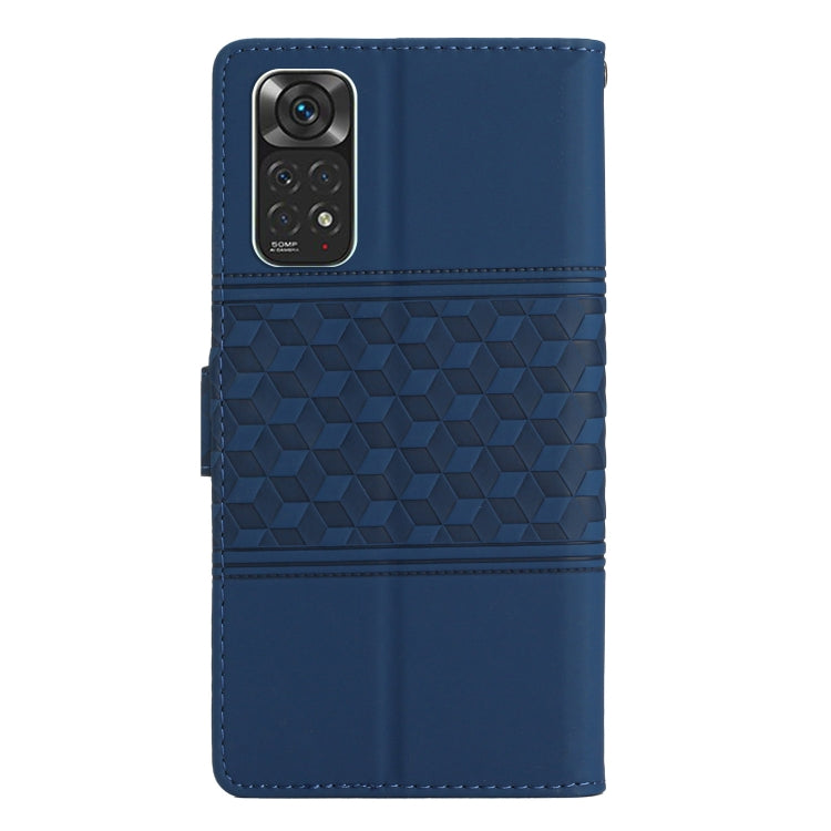 For Xiaomi Redmi Note 11 / Note 11s Diamond Embossed Skin Feel Leather Phone Case with Lanyard