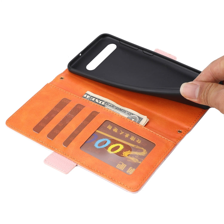 For Google Pixel 7 Pro 5G Litchi Texture Color Matching Leather Phone Case