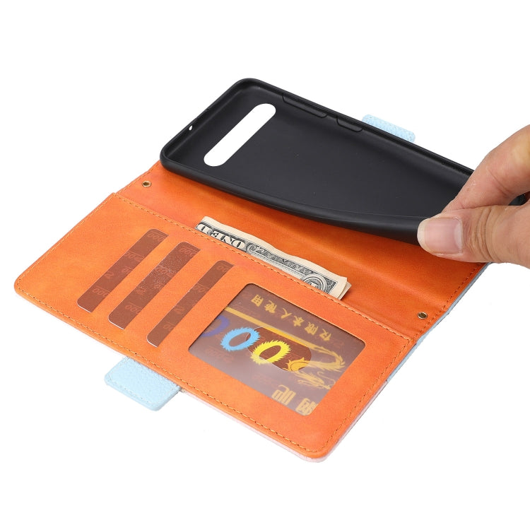 For Google Pixel 7 Pro 5G Litchi Texture Color Matching Leather Phone Case