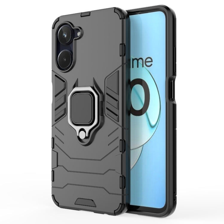 For Realme 10 4G Magnetic Ring Holder PC + TPU Phone Case
