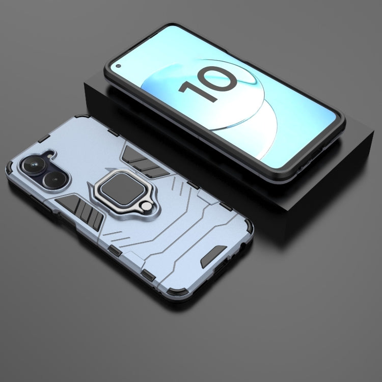 For Realme 10 4G Magnetic Ring Holder PC + TPU Phone Case