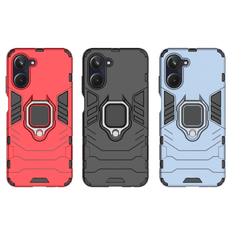 For Realme 10 4G Magnetic Ring Holder PC + TPU Phone Case