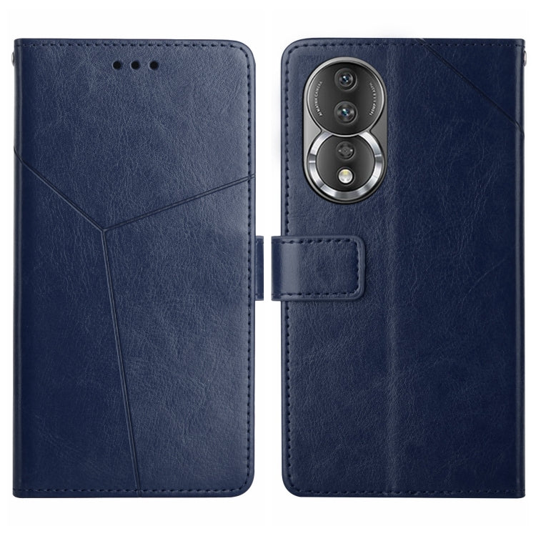 For Honor 80 HT01 Y-shaped Pattern Flip Leather Phone Case