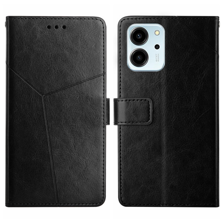 For Honor 80 SE HT01 Y-shaped Pattern Flip Leather Phone Case