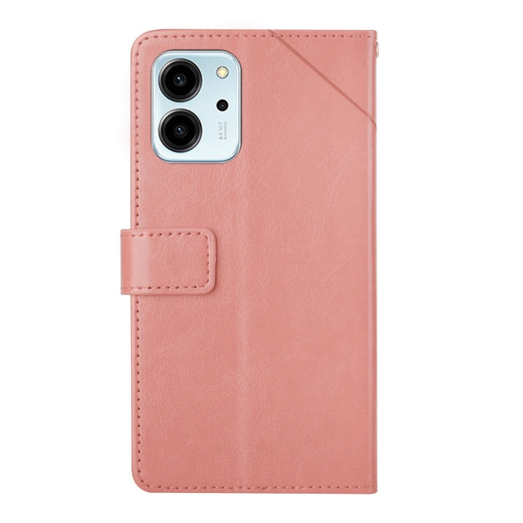 For Honor 80 SE HT01 Y-shaped Pattern Flip Leather Phone Case