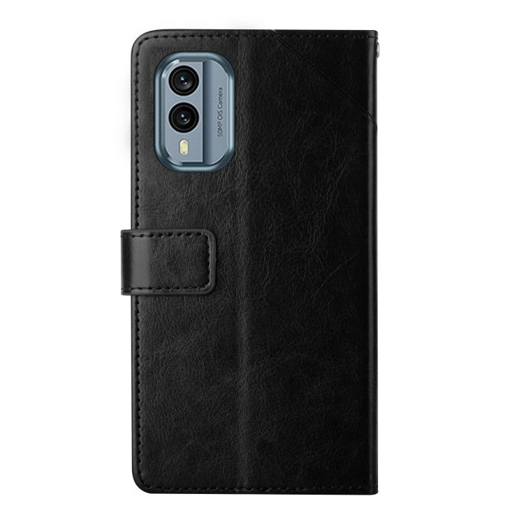 For Nokia X30 HT01 Y-shaped Pattern Flip Leather Phone Case
