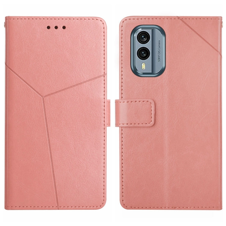 For Nokia X30 HT01 Y-shaped Pattern Flip Leather Phone Case