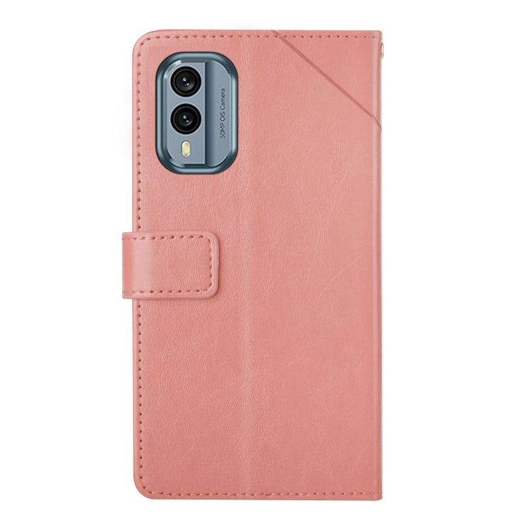 For Nokia X30 HT01 Y-shaped Pattern Flip Leather Phone Case