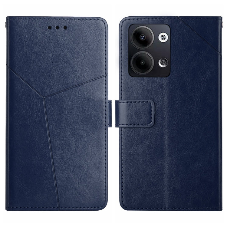For OPPO Reno9 / Reno9 Pro HT01 Y-shaped Pattern Flip Leather Phone Case