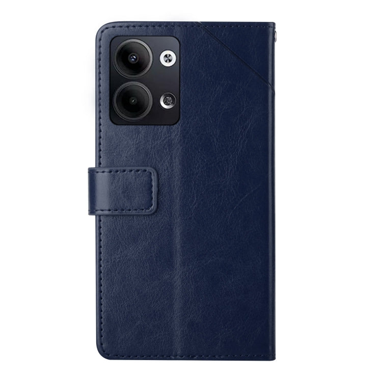 For OPPO Reno9 / Reno9 Pro HT01 Y-shaped Pattern Flip Leather Phone Case