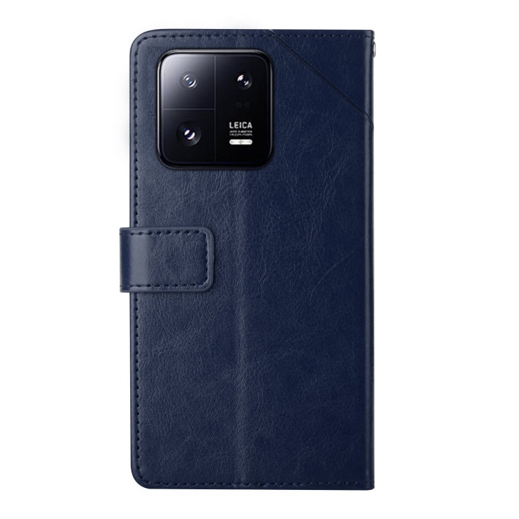 For Xiaomi 13 HT01 Y-shaped Pattern Flip Leather Phone Case