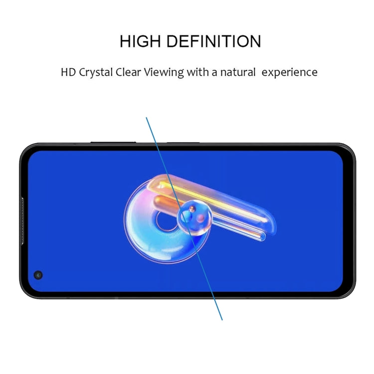 For Asus Zenfone 9 Full Glue Full Cover Screen Protector Tempered Glass Film