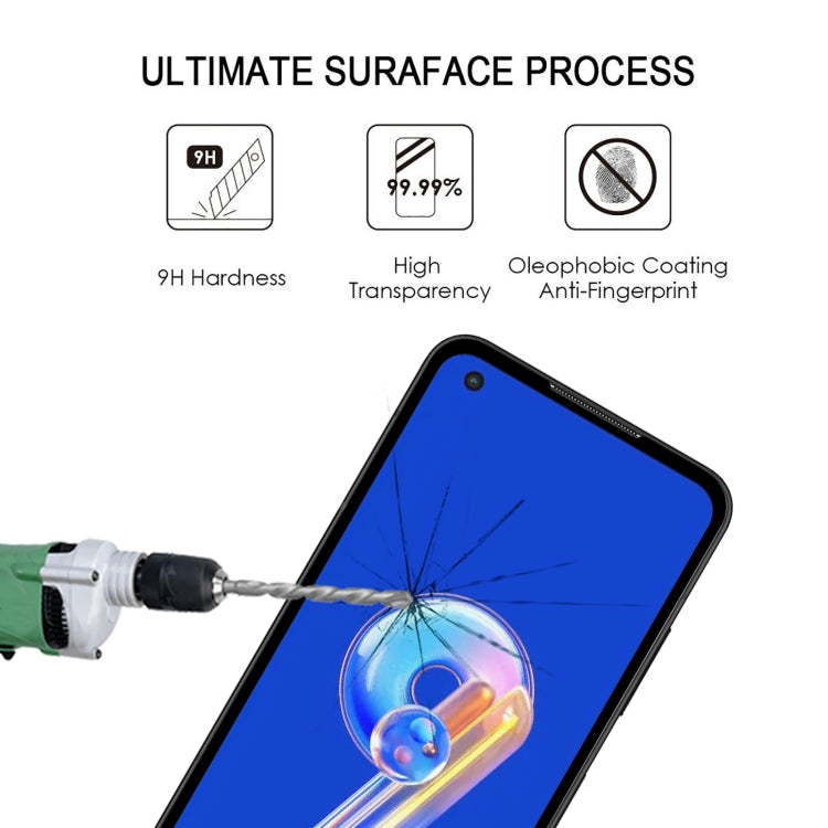 For Asus Zenfone 9 Full Glue Full Cover Screen Protector Tempered Glass Film
