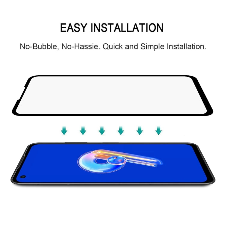 For Asus Zenfone 9 Full Glue Full Cover Screen Protector Tempered Glass Film