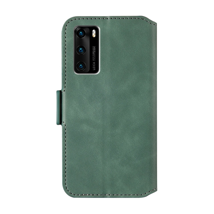 For Huawei P40 Vintage Matte Oil-edge Horizontal Flip Leather Case with Bracket & Card Slots