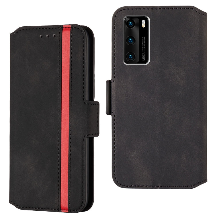 For Huawei P40 Vintage Matte Oil-edge Horizontal Flip Leather Case with Bracket & Card Slots