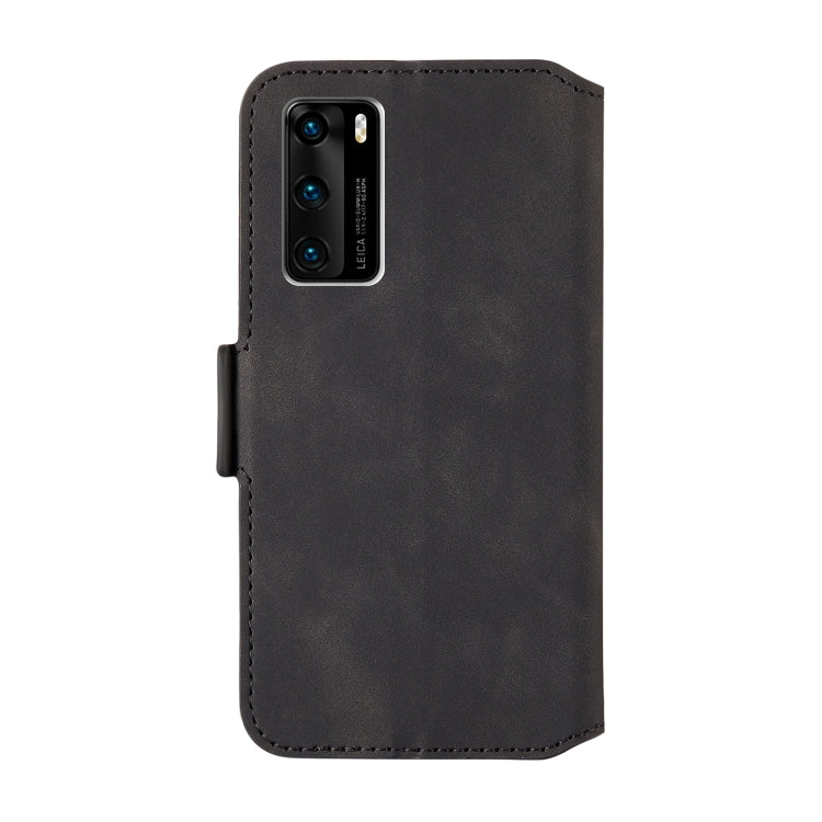 For Huawei P40 Vintage Matte Oil-edge Horizontal Flip Leather Case with Bracket & Card Slots