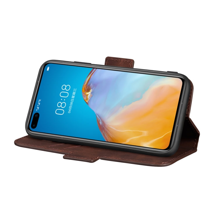 For Huawei P40 Vintage Matte Oil-edge Horizontal Flip Leather Case with Bracket & Card Slots