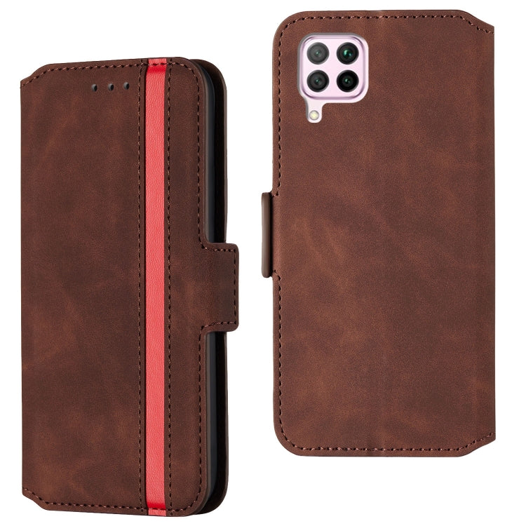 For Huawei P40 Lite Vintage Matte Oil-edge Horizontal Flip Leather Case with Bracket & Card Slots