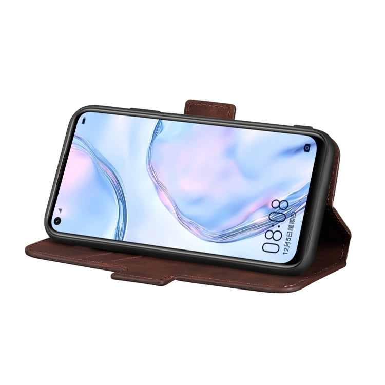 For Huawei P40 Lite Vintage Matte Oil-edge Horizontal Flip Leather Case with Bracket & Card Slots